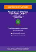 Study Guide Adapting Early Childhood Curricula Children Disabilities Special Needs 10th Edition Cook Special Education Inclusion