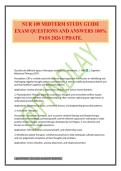 NUR 109 MIDTERM STUDY GUIDE EXAM QUESTIONS AND ANSWERS 100&percnt; PASS 2026 UPDATE&period;