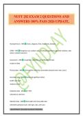NUFT 202 EXAM 2 QUESTIONS AND ANSWERS 100&percnt; PASS 2026 UPDATE&period;