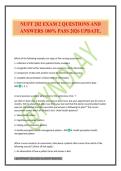 NUFT 202 EXAM 2 QUESTIONS AND ANSWERS 100&percnt; PASS 2026 UPDATE&period;