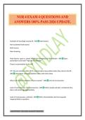 NUR 4 EXAM 4 QUESTIONS AND ANSWERS 100&percnt; PASS 2026 UPDATE