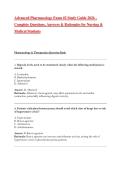 Advanced Pharmacology Exam -2 Study Guide 2026 &ndash; Complete Questions&comma; Answers & Rationales for Nursing & Medical Students&period;pdf