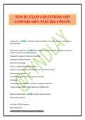 NUR 111 EXAM 4 QUESTIONS AND ANSWERS 100&percnt; PASS 2026 UPDATE&period;