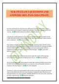 NUR 355 EXAM 3 QUESTIONS AND ANSWERS 100&percnt; PASS 2026 UPDATE&period;