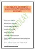 HONDROS NUR160 QUIZ 1 EXAM QUESTIONS AND ANSWERS 100&percnt; PASS 2026 UPDATE&period;