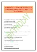 NURS 5462 EXAM 2025 &lpar;ACTUAL EXAM&rpar; QUESTIONS AND ANSWERS 100&percnt; PASS 2026 UPDATE&period;
