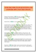 NURS 5462 MSK EXAM QUESTIONS AND ANSWERS 100&percnt; PASS 2026 UPDATE