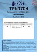 TPN3704 Assignment 50 PORTFOLIO &lpar;ANSWERS&rpar; 2026 - DISTINCTION GUARANTEED