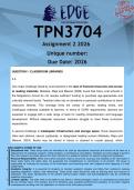 TPN3704 Assignment 2 &lpar;ANSWERS&rpar; 2026 - DISTINCTION GUARANTEED