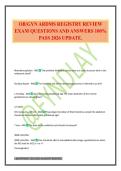 OB&sol;GYN ARDMS REGISTRY REVIEW EXAM QUESTIONS AND ANSWERS 100&percnt; PASS 2026 UPDATE&period;
