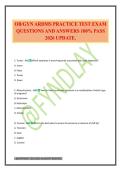 OB&sol;GYN BUNDLED EXAMS &vert; QUESTIONS AND CORRECT ANSWERS &vert; LATEST UPDATE&period;