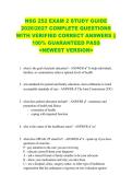 NSG 252 EXAM 2 STUDY GUIDE  2026&sol;2027 COMPLETE QUESTIONS  WITH VERIFIED CORRECT ANSWERS &vert;&vert;  100&percnt; GUARANTEED PASS  <NEWEST VERSION> 
