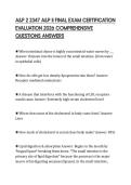 A&P 2 2347 A&P II FINAL EXAM CERTIFICATION EVALUATION 2026 COMPREHENSIVE QUESTIONS ANSWERS