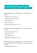 CMN 571 UNIT 1 EXAM SCRIPT 2026 FULL QUESTIONS WITH 100&percnt; CORRECT ANSWERS