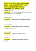4790&period;2D Tire and Wheel Maintenance Safety Program &lpar;NAMPSOP&rpar; O and I level study guide Exam Actual Questions and Answers 2026&period;docx