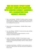 NSG 252 EXAM 3 STUDY GUIDE  2026&sol;2027 COMPLETE QUESTIONS  WITH VERIFIED CORRECT ANSWERS &vert;&vert;  100&percnt; GUARANTEED PASS  <NEWEST VERSION> 