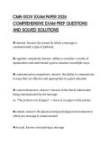 CMN 003V EXAM PAPER 2026 COMPREHENSIVE EXAM PREP QUESTIONS AND SOLVED SOLUTIONS