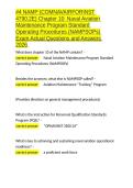 -4 NAMP &lpar;COMNAVAIRFORINST 4790&period;2E&rpar; Chapter 10 Naval Aviation Maintenance Program Standard Operating Procedures &lpar;NAMPSOPs&rpar; Exam Actual Questions and Answers 2026&period;docx