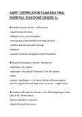 AAERT CERTIFICATION EXAM 2026 FINAL PAPER FULL SOLUTIONS GRADED A&plus;