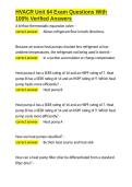 HVACR Unit 64 Exam Questions With 100- Verified Answers&period;docx