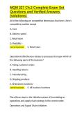 MQM 227 Ch&period;2 Complete Exam Set Questions and Verified Answers &lpar;solutions&rpar;&period;docx