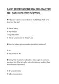 AAERT CERTIFICATION EXAM 2026 PRACTICE TEST QUESTIONS WITH ANSWERS
