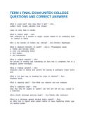 TERM 1 FINAL EXAM UNITEK COLLEGE QUESTIONS AND CORRECT ANSWERS