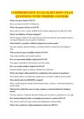 COMPREHENSIVE NCCQ UK REVISION EXAM QUESTIONS WITH VERIFIED ANSWERS