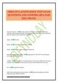 OHIO STNA KNOWLEDGE TEST EXAM QUESTIONS AND ANSWERS 100&percnt; PASS 2026 UPDATE&period;