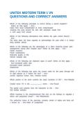FINAL EXAM- LVN TERM 1 UNITEK COLLEGE QUESTIONS AND CORRECT ANSWERS