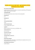 NURS 143 EXAM REVIEW QUESTIONS WITH VERIFIED SOLUTIONS