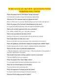 NURS 143 EXAM REVIEW QUESTIONS WITH VERIFIED SOLUTIONS