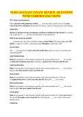 NURS 143 EXAM 3 EXAM REVIEW QUESTIONS WITH VERIFIED SOLUTIONS