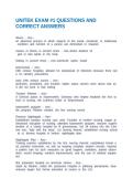 UNITEK EXAM &num;1 QUESTIONS AND CORRECT ANSWERS