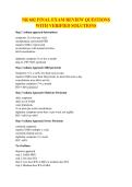 NR 602 FINAL EXAM REVIEW QUESTIONS WITH VERIFIED SOLUTIONS