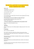 NR 602 FINAL REVIEW EXAM QUESTIONS WITH VERIFIED SOLUTIONS