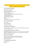 NR 602 MIDTERM EXAM REVIEW QUESTIONS WITH VERIFIED SOLUTIONS