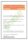 PROSERVE CERTIFICATION EXAM QUESTIONS AND ANSWERS 100&percnt; PASS 2026 UPDATE&period;
