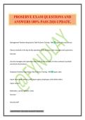 PROSERVE EXAM QUESTIONS AND ANSWERS 100&percnt; PASS 2026 UPDATE&period;