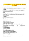 NURS 2750 EXAM 2 QUESTIONS WITH VERIFIED SOLUTIONS