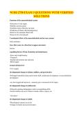 NURS 2750 EXAM 3 QUESTIONS WITH VERIFIED SOLUTIONS