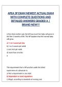 APEA 3P Exam 2026 &vert; Complete Actual Exam Questions with Detailed Verified Answers &vert; Graded A &vert; Brand New