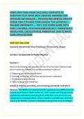 NRNP 6665 FINAL EXAM 2023-2024&colon; COMPLETE 80-QUESTION TEST BANK WITH VERIFIED ANSWERS AND DETAILED RATIONALES &mdash; PSYCHIATRIC-MENTAL HEALTH NURSE PRACTITIONER CARE ACROSS THE LIFESPAN I &mdash; WALDEN UNIVERSITY &mdash; 100&percnt; TOP SCORE GUIDE WITH DSM-5 CRITERIA&comma; PSYCHOPH