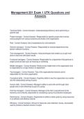 Management 201 Exam 1 UTK Questions and Answers