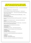 2026 CRC Exam with all Correct & 100&percnt; Verified Answers &vert;Guaranteed to Pass &vert;Already Graded A&plus;