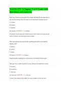 NASM CPT 7 Chapter 7 to 9 Exam with Questions and Answers