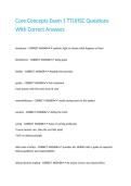 Core Concepts Exam 1 TTUHSC Questions With Correct Answers&period;