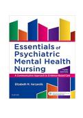 Test Bank for Essentials of Psychiatric Mental Health Nursing&colon; A Communication Approach to Evidence-Based Care&comma; Third Edition by Elizabeth M&period; Varcarolis &vert; Latest Update 2026 Exam Prep Graded A&plus;