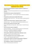 WGU D118 ACTUAL EXAM 2 QUESTIONS WITH VERIFIED SOLUTIONS