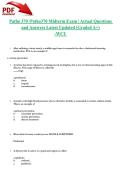 Patho 370 &sol;Patho370 Midterm Exam &vert; Actual Questions and Answers Latest Updated &lpar;Graded A&plus;&rpar; -WCU